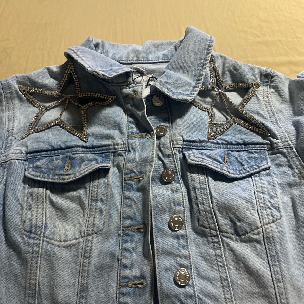 Forever 21 Light Blue Denim Jacket with Tag - Picture 2 of 4